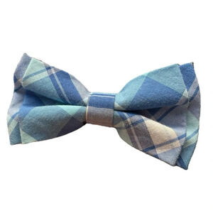 4/$25 The Children’s Place Boys Blue Plaid Bow Tie Size 4-7 Adjustable